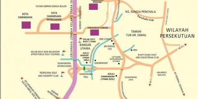 Damansara המפה קואלה לומפור