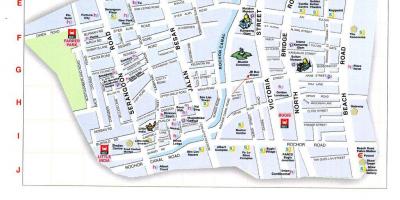 מפה של הרחוב הערבי קואלה לומפור