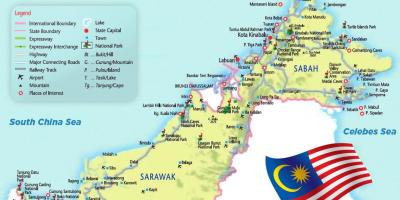 שדות תעופה במלזיה מפה