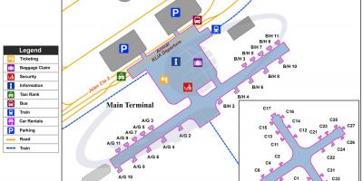קואלה לומפור הבינלאומי שדה התעופה מפה