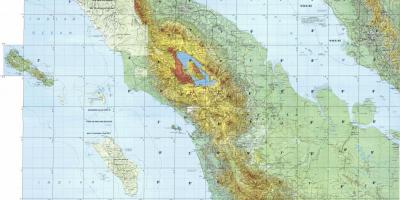 מפה של קואלה לומפור טופוגרפית