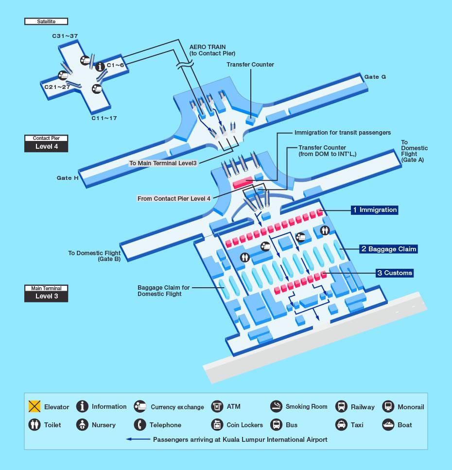 klia מסוף המפה