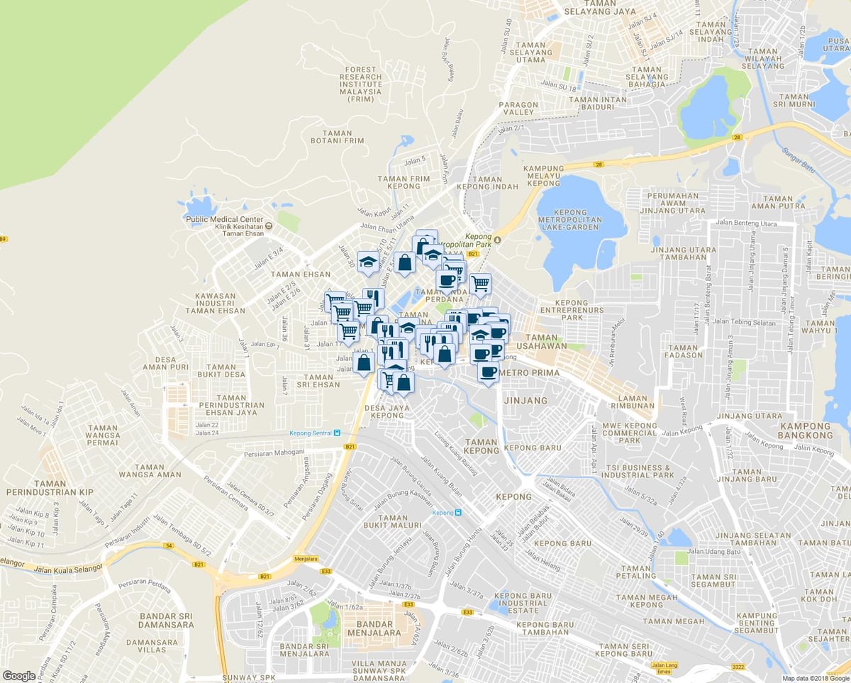 kepong קואלה לומפור מפה