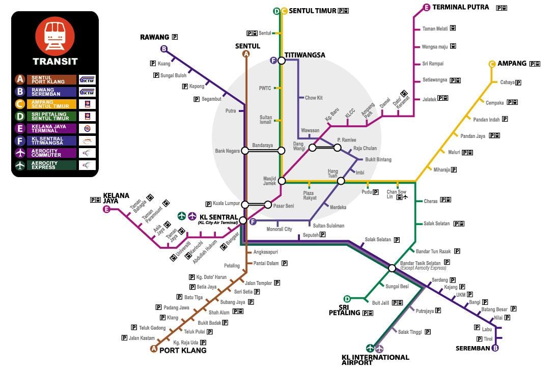 מפה של ktm מעבר