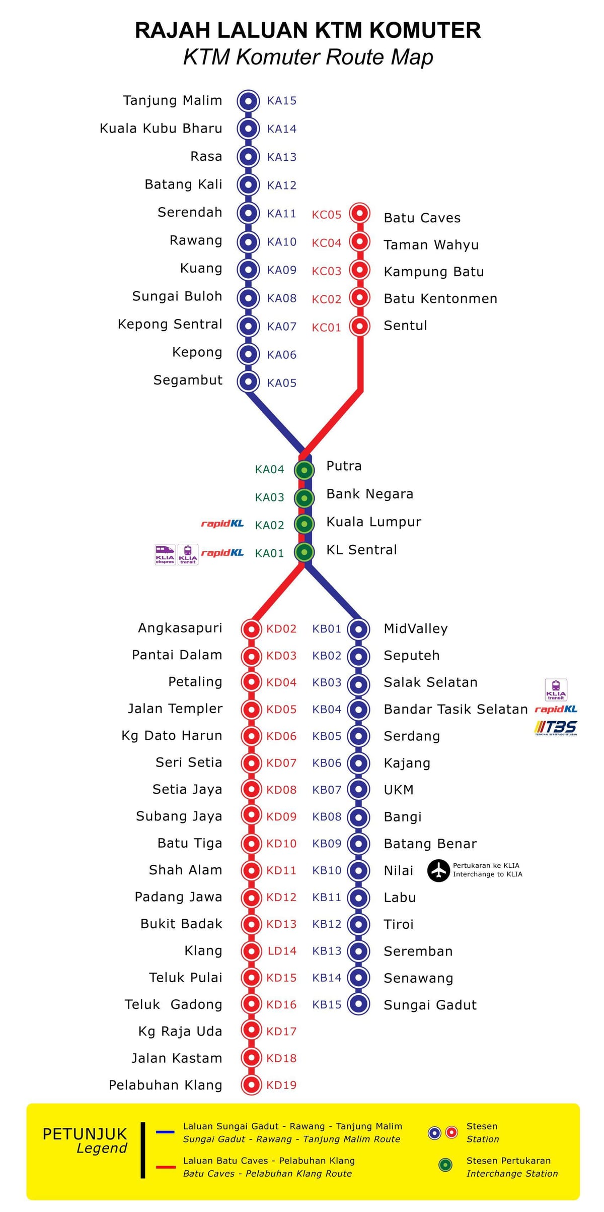 מפה של ktm תחנת הרכבת