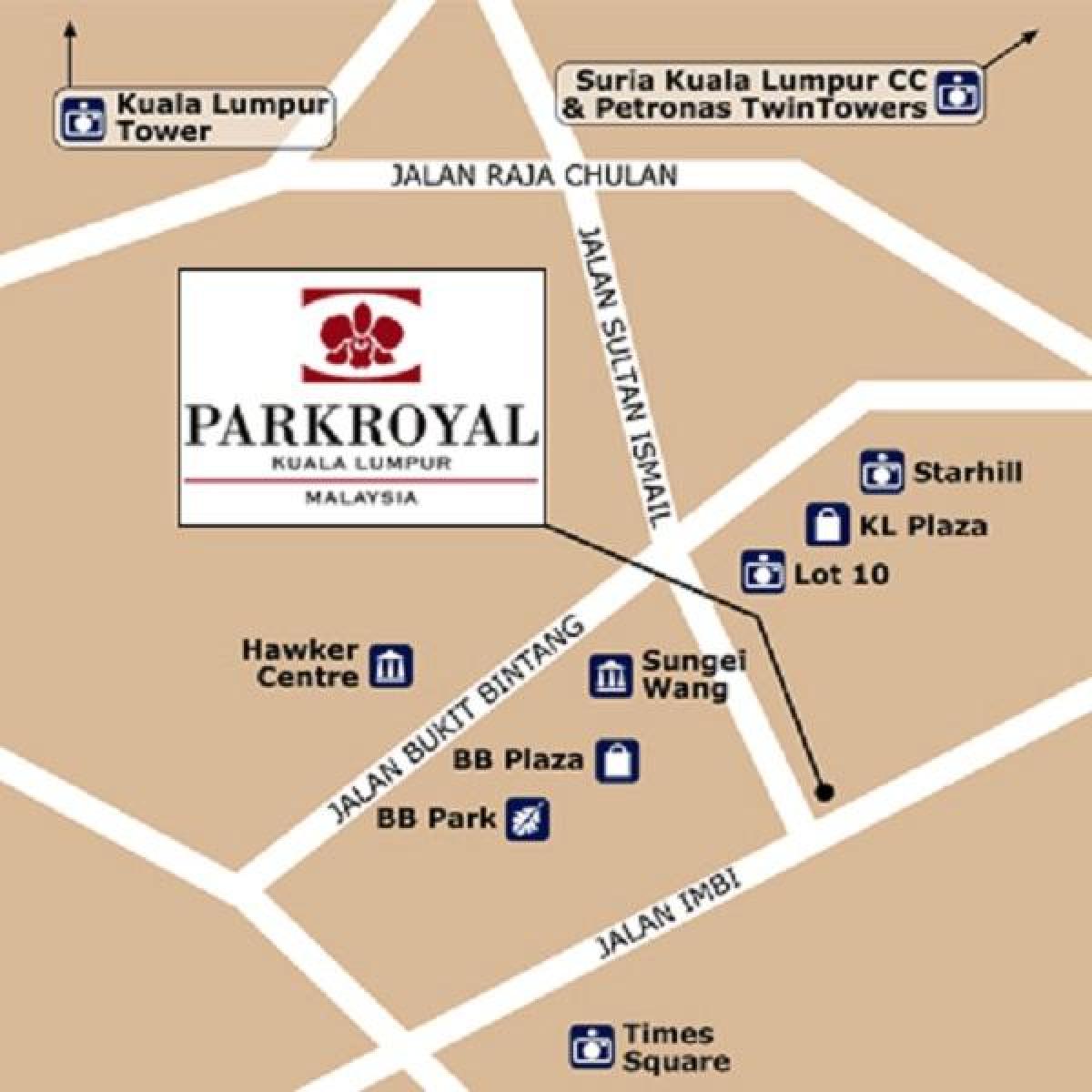 מפה של parkroyal קואלה לומפור
