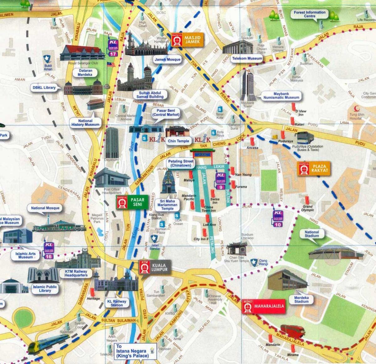 מפה של petaling street קואלה לומפור