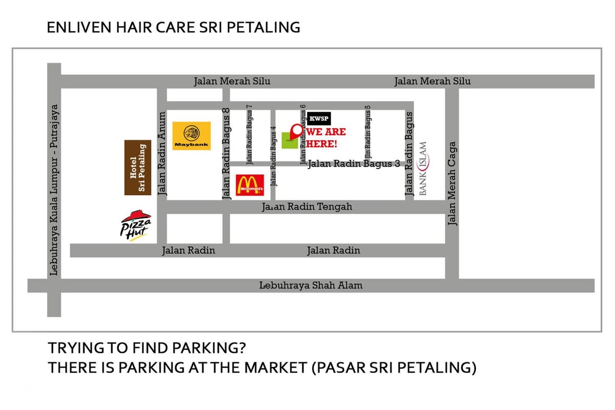 מפה של sri petaling