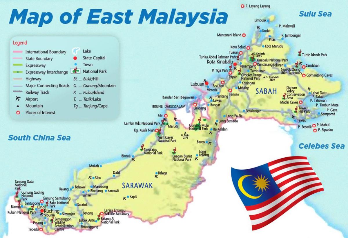 שדות תעופה במלזיה מפה