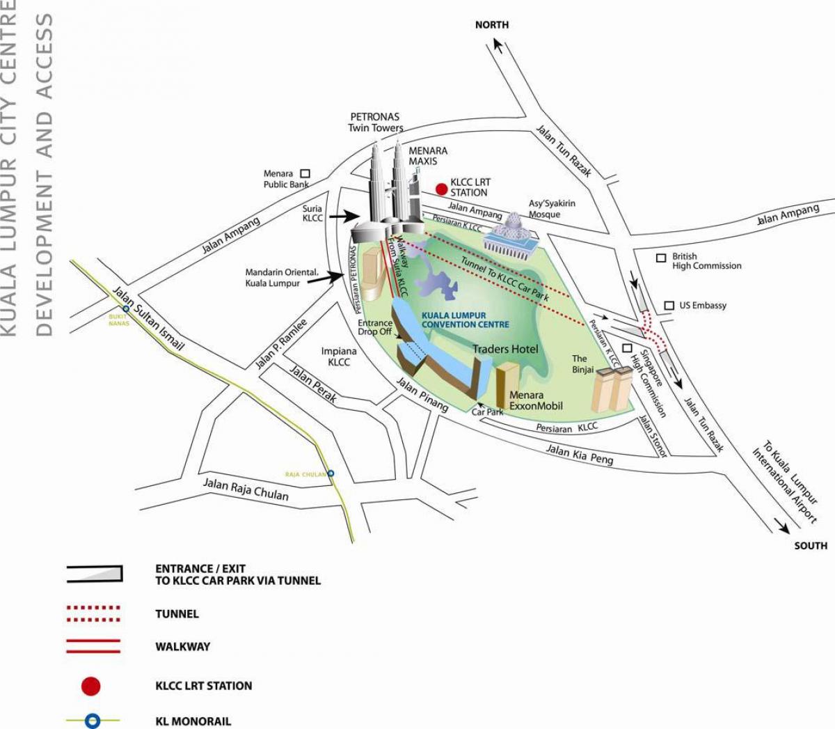 מפה של קואלה לומפור convention centre