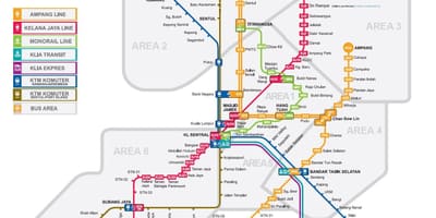 הרכבת מפה של קואלה לומפור