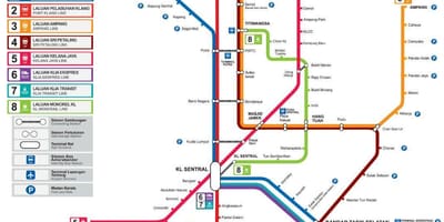 הרכבת תוואי המפה מלזיה