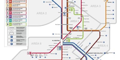 מפה של קואלה לומפור התעופה, רכבת