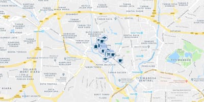 מפה של jalan ipoh קואלה לומפור