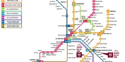 הרכבת kl מפה