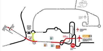 Klia 1 ו-2 מפה