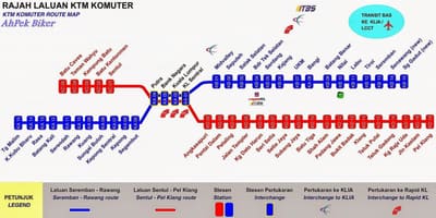 מפה של komuter מלזיה
