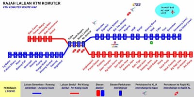 Kl komuter מפה