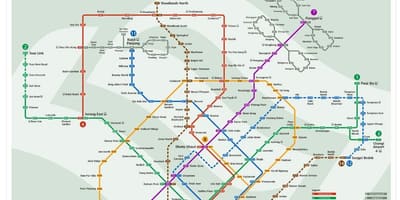 Mrt המפה במלזיה