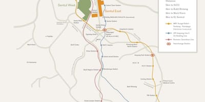 Sentul קואלה לומפור מפה